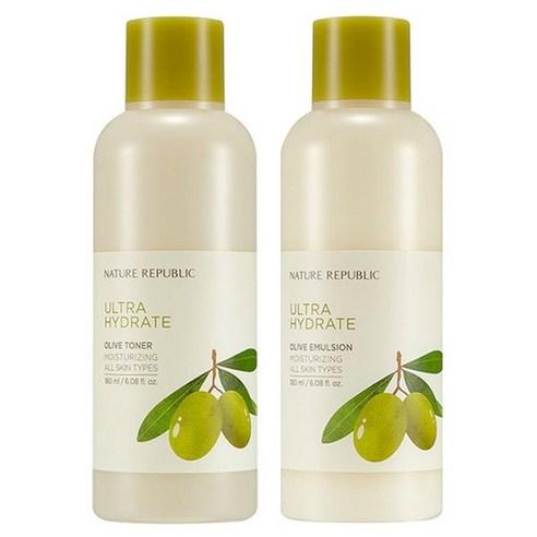 [NATURE REPUBLIC] Ultra Hydrate OLIVE Toner 180ml & Emulsion 180ml SET – NATURE REPUBLIC | ClozArt