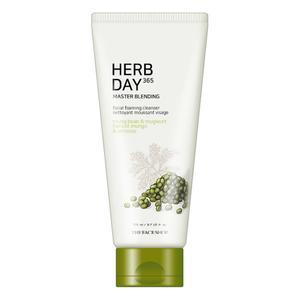 THE FACE SHOP Herb Day 365 Master Blending Facial Foaming Cleanser 170ml #Mungbean & Mugwort – THE FACE SHOP | ClozArt