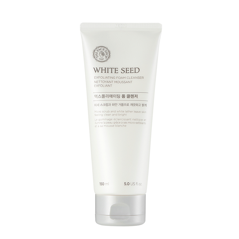 THE FACE SHOP White Seed Brightening Exfoliating Foam Cleanser 150ml – THE FACE SHOP | ClozArt