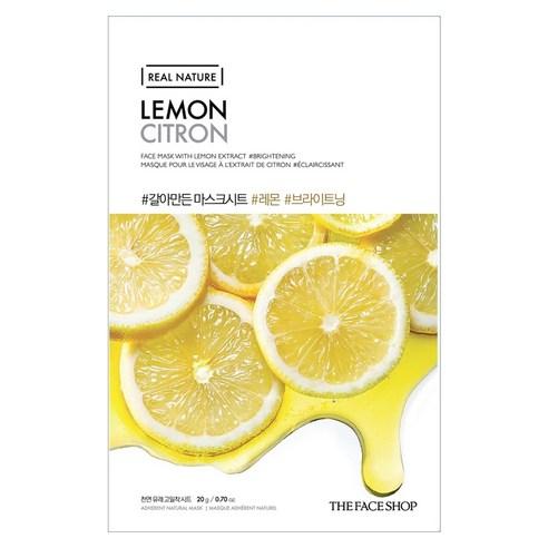 THE FACE SHOP REAL NATURE Face Mask #Lemon (20g X 10ea) – THE FACE SHOP | ClozArt