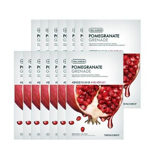 THE FACE SHOP REAL NATURE Face Mask #Pomegranate (20g X 10ea) – THE FACE SHOP | ClozArt