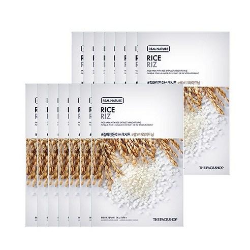 THE FACE SHOP REAL NATURE Face Mask #Rice (20g X 10ea) – THE FACE SHOP | ClozArt