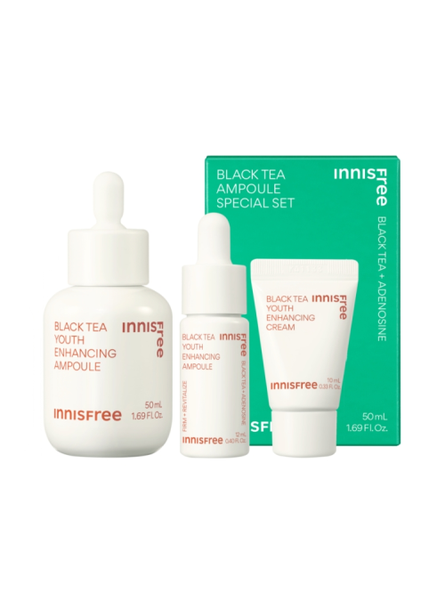Innisfree Black Tea Youth Enhancing Ampoule Special Set – innisfree | ClozArt