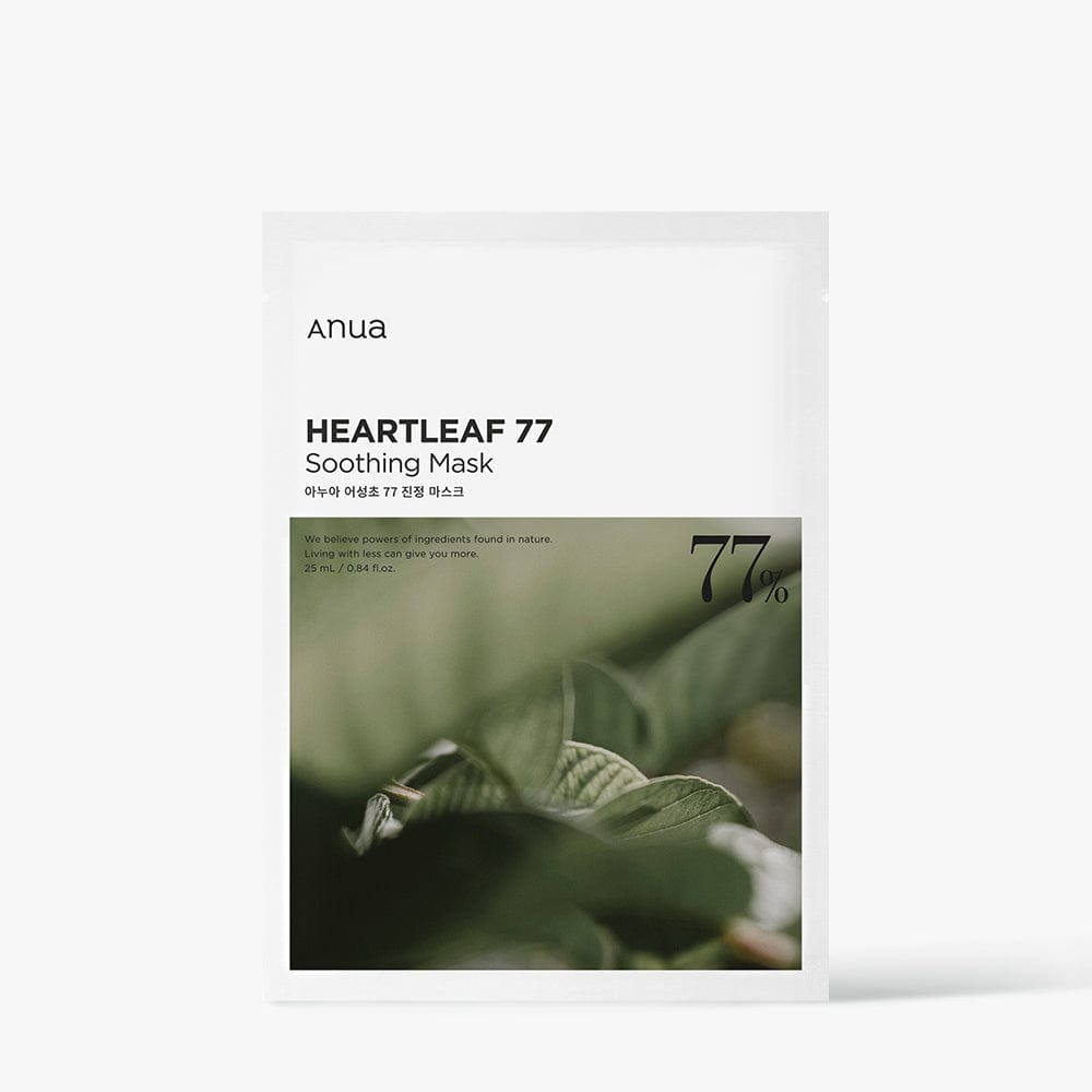 Anua HEARTLEAF 77% SOOTHING SHEET MASK 25ml X 10ea – Anua | ClozArt