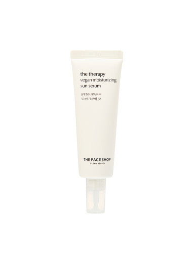 THE FACE SHOP The Therapy Vegan Moisturizing Sun Serum SPF50+ PA++++ 50ml – THE FACE SHOP | ClozArt