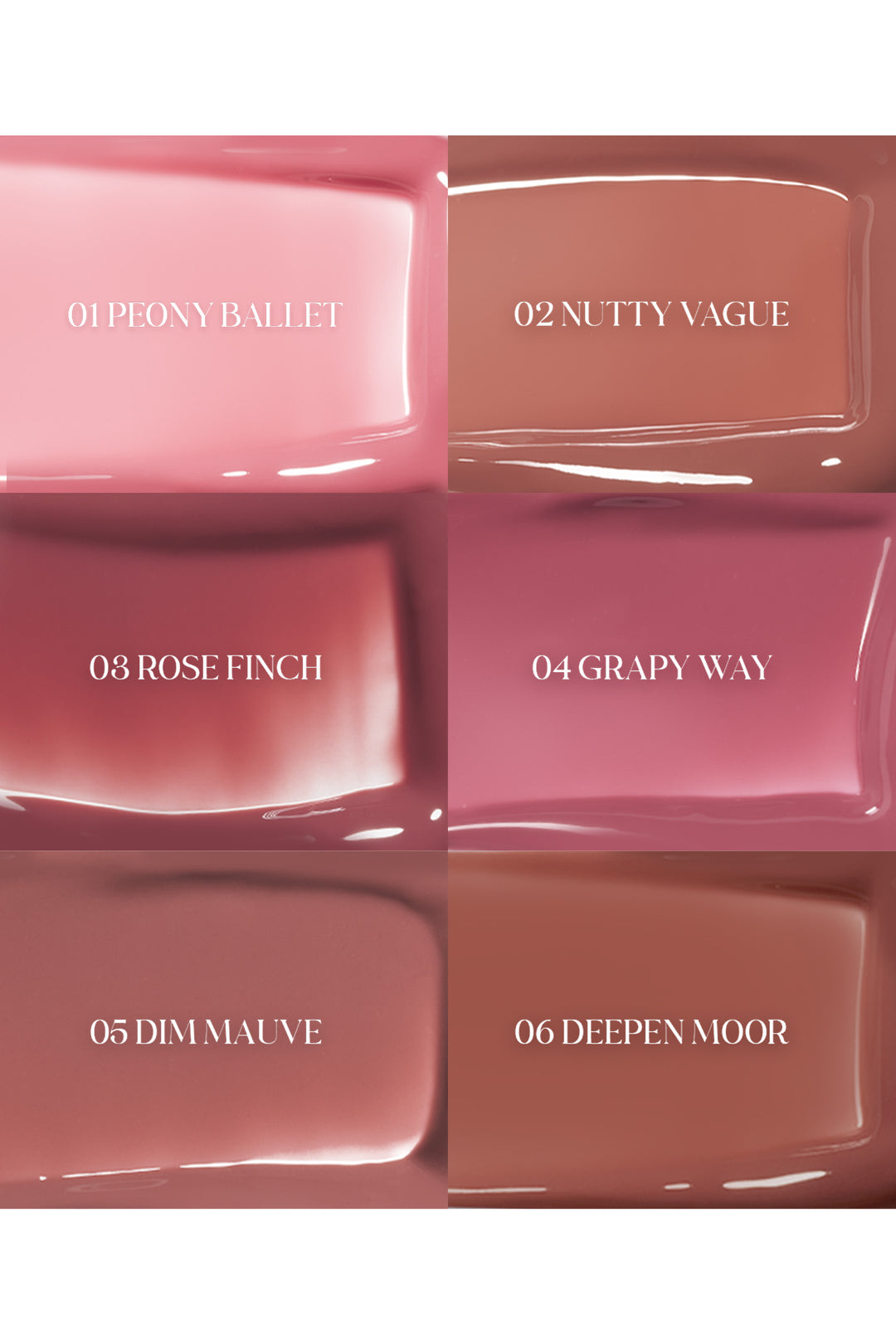 rom&nd Glasting Color Gloss 4g (6 Colors) – rom&nd | ClozArt