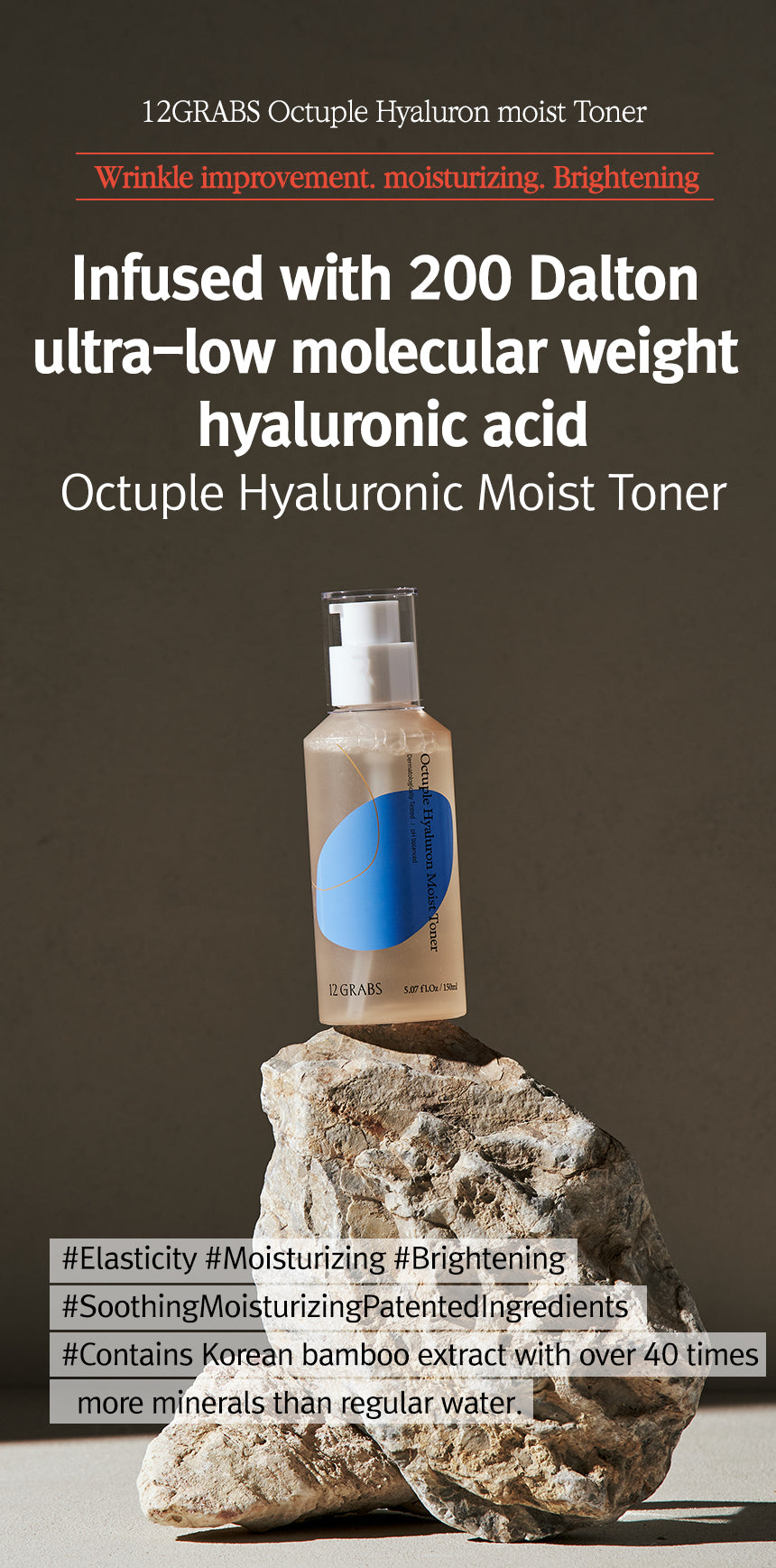 12GRABS Octuple Hyaluron Moist Toner 150ml – 12GRABS | ClozArt