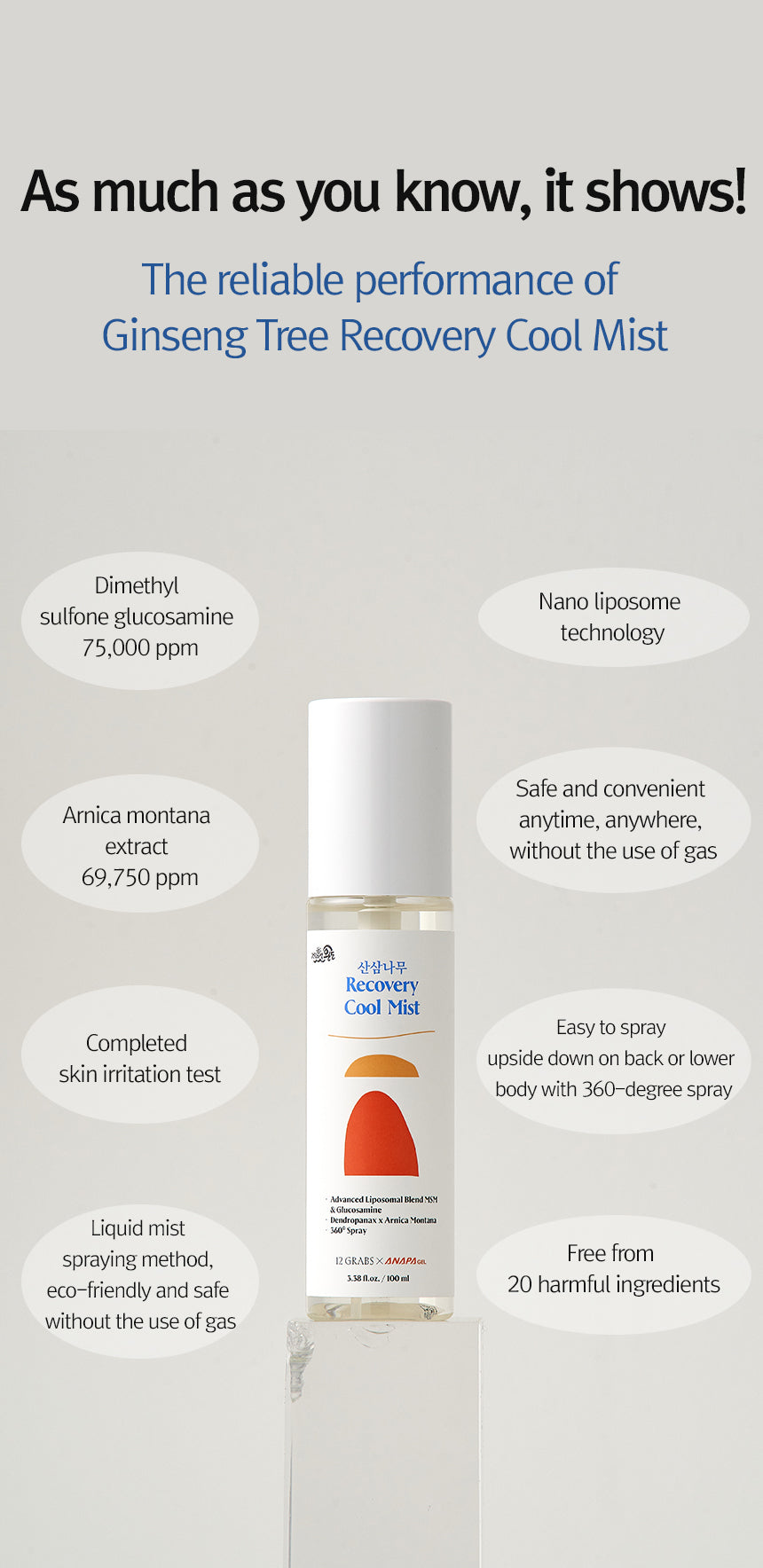 12GRABS Recovery Sports Cool Mist 100ml – 12GRABS | ClozArt