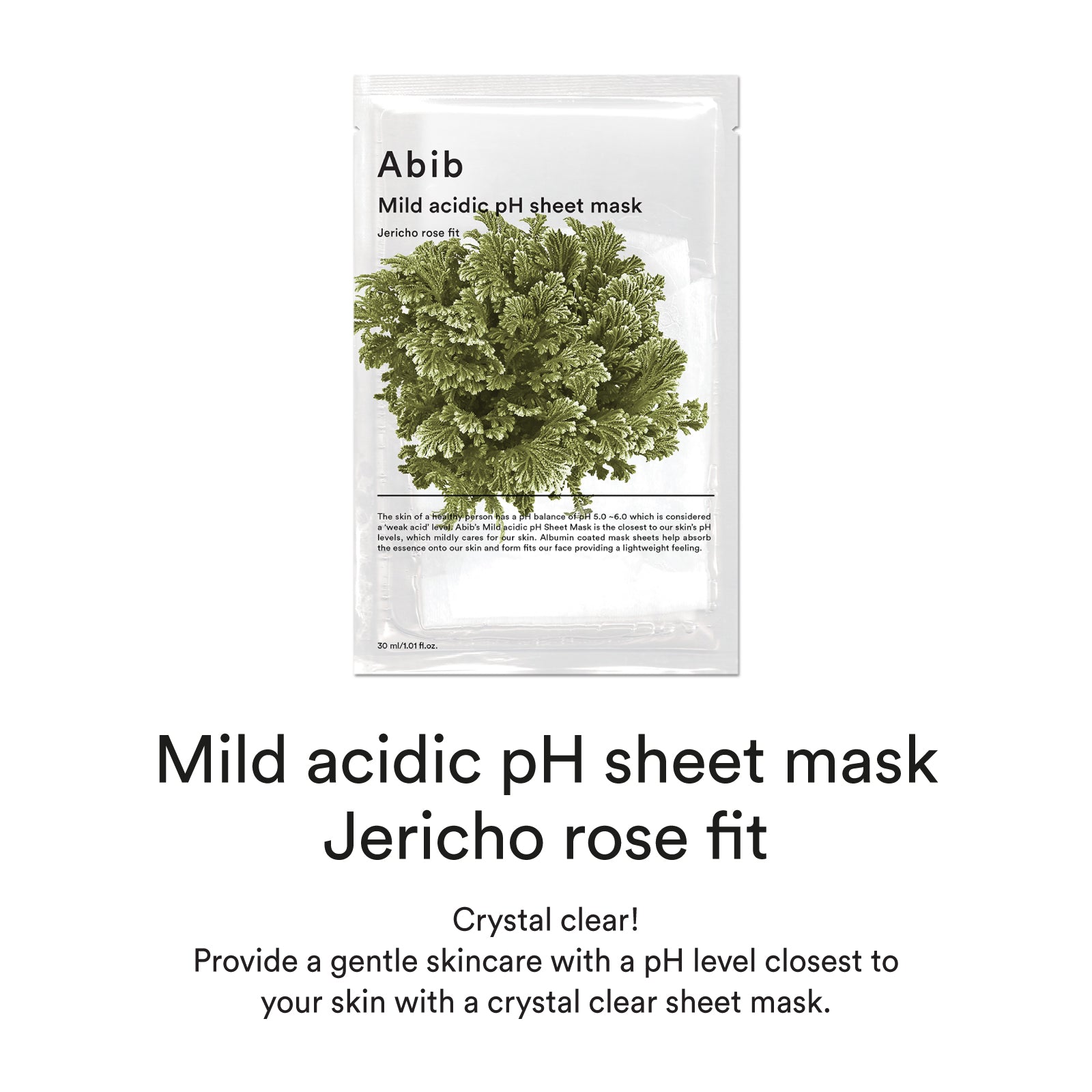 Abib Mild acidic pH sheet mask Jericho rose fit 30ml – Abib | ClozArt