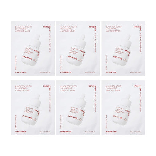 innisfree Black Tea Youth Enhancing Ampoule Mask 28ml X 6ea – innisfree | ClozArt