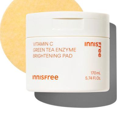 innisfree Vitamin C Green Tea Enzyme Brightening Pad 170ml (60 Pads) – innisfree | ClozArt