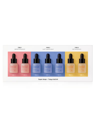 belif Super Drops 7 Days Trial Kit 6ml*7ea – belif | ClozArt