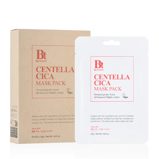 Benton Centella Cica Mask Pack 23g x 10ea – Benton | ClozArt