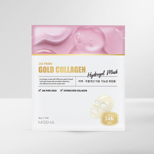 MISSHA 24K Prime Gold Collagen Hydrogel Mask 32g x 5ea – MISSHA | ClozArt