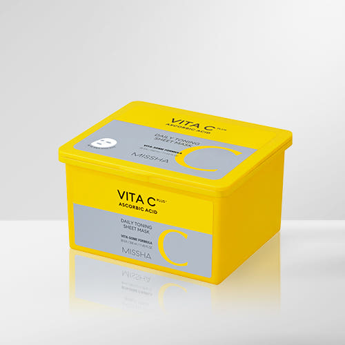 MISSHA Vita C Plus Daily Toning Sheet Mask 350ml/30sheets – MISSHA | ClozArt