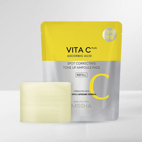 MISSHA Vita C Plus Spot Correcting Tone Up Ampoule Pads 210g/80pads (Refill) – MISSHA | ClozArt