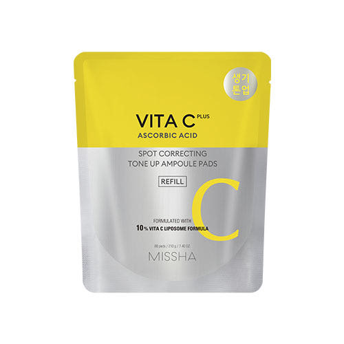 MISSHA Vita C Plus Spot Correcting Tone Up Ampoule Pads 210g/80pads (Refill) – MISSHA | ClozArt