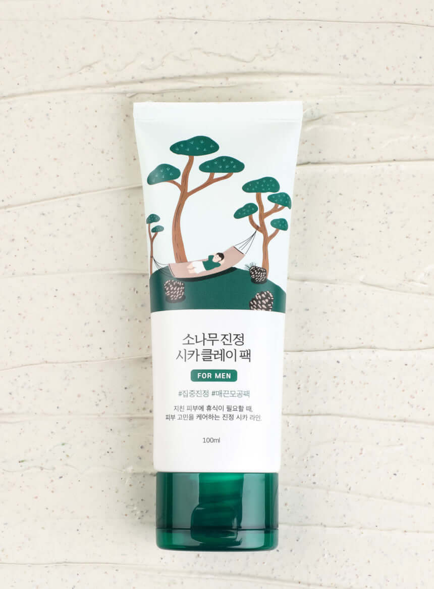 Round Lab For Men Pine Calming Cica Clay Pack 100ml – Round Lab | ClozArt