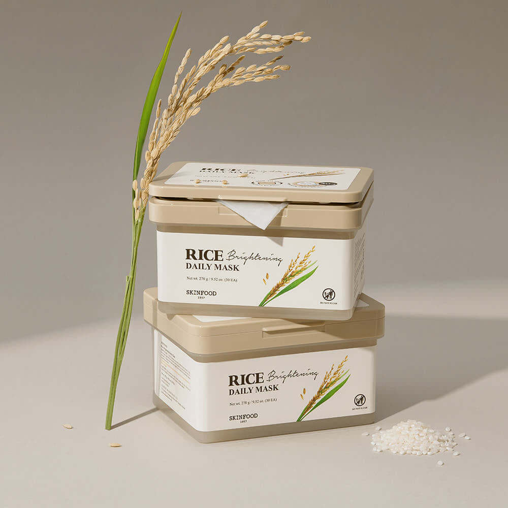 SKINFOOD Rice Brightening Daily Mask 270g/30ea – SKINFOOD | ClozArt