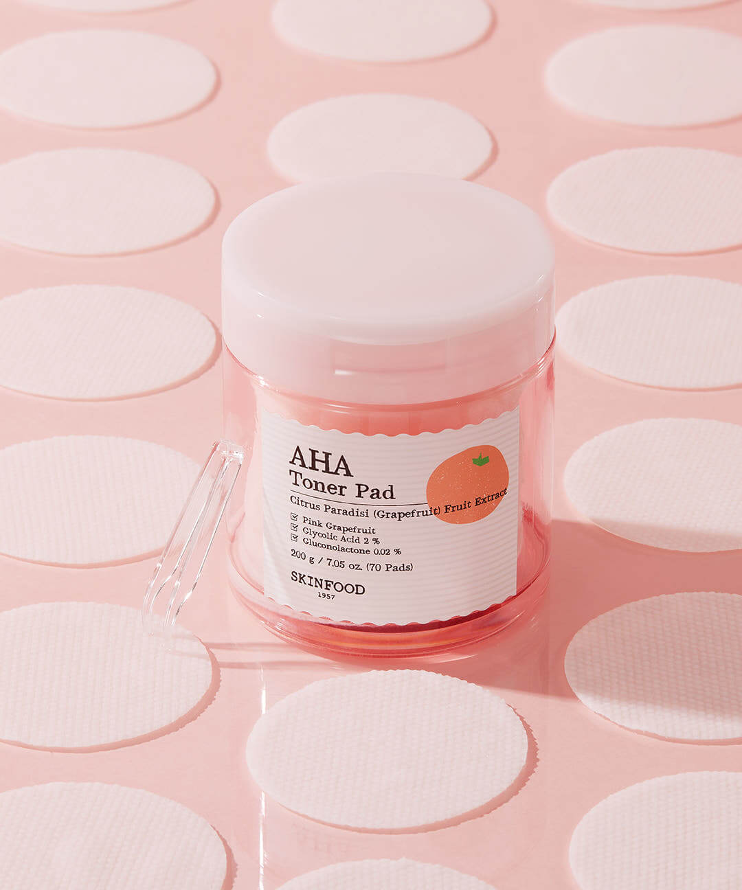 SKINFOOD Pink Grapefruit AHA Toner Pad 200g/70P – SKINFOOD | ClozArt