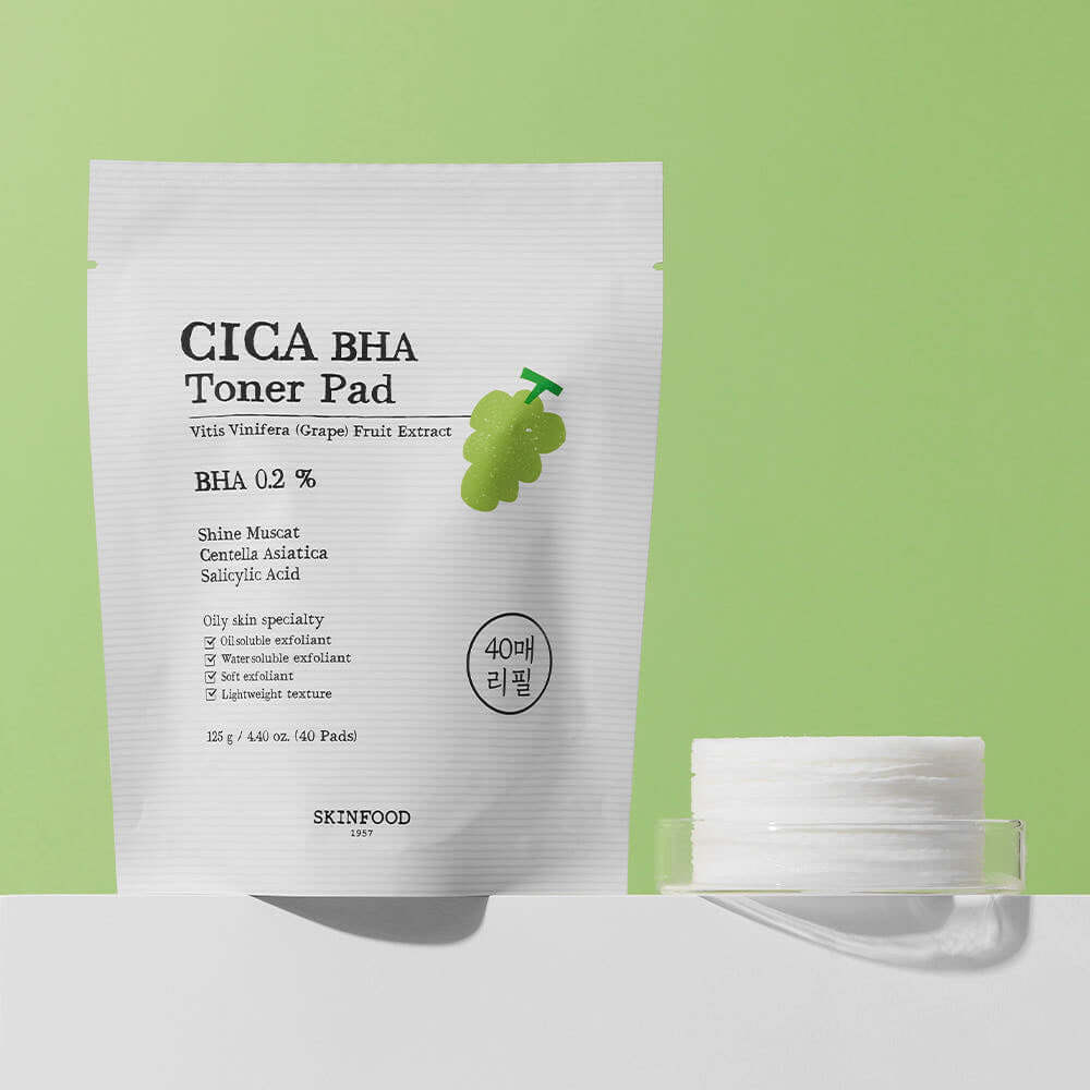 SKINFOOD Shine Muscat Cica BHA Toner Pad 125g/40ea (Refill) – SKINFOOD | ClozArt