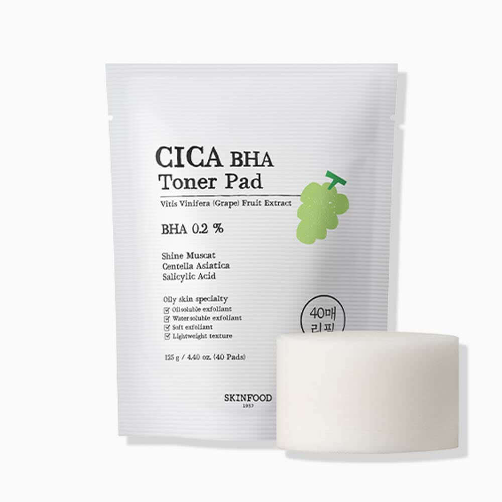 SKINFOOD Shine Muscat Cica BHA Toner Pad 125g/40ea (Refill) – SKINFOOD | ClozArt