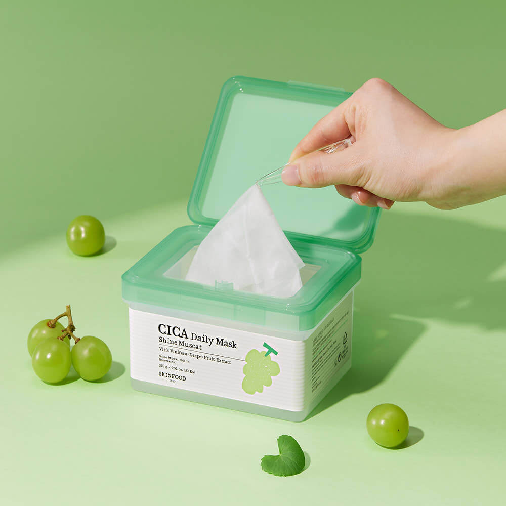 SKINFOOD Shine Muscat Cica Daily Mask 270g/30ea – SKINFOOD | ClozArt