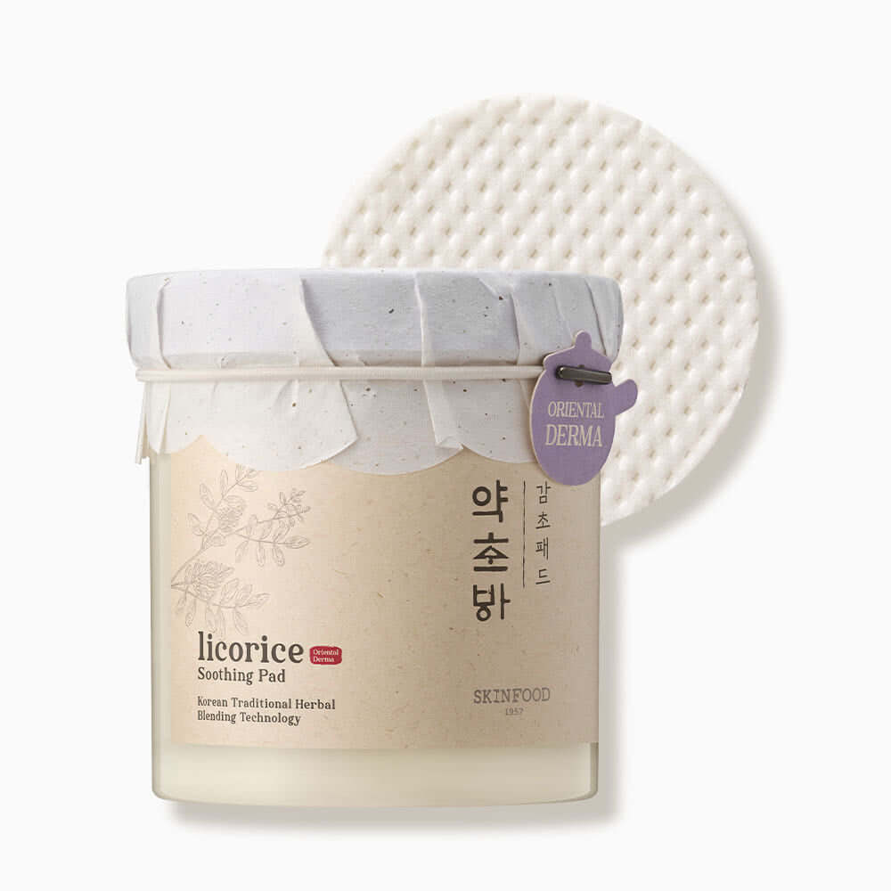 SKINFOOD Licorice Soothing Pad 250g/60ea – SKINFOOD | ClozArt