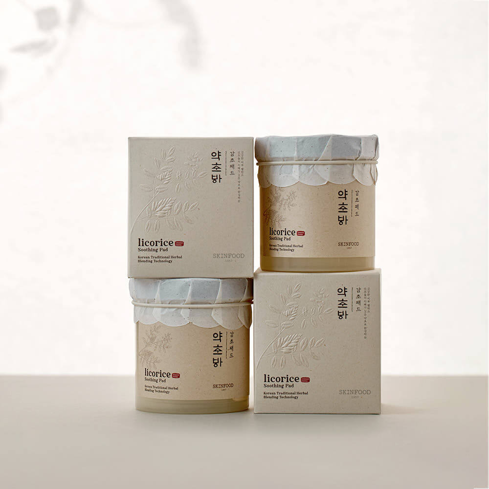 SKINFOOD Licorice Soothing Pad 250g/60ea – SKINFOOD | ClozArt