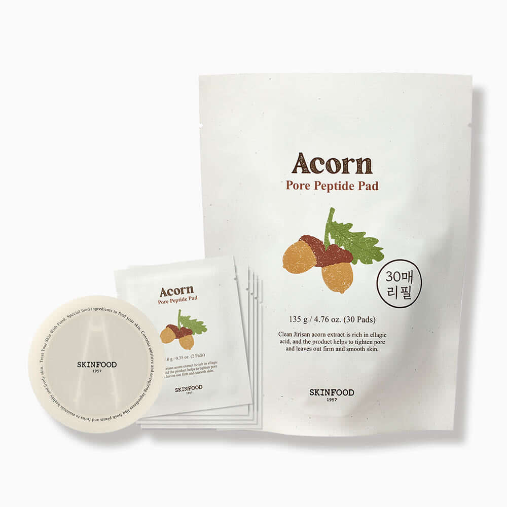 SKINFOOD Acorn Pore Peptide Pad 135g/30Pads (Refill) – SKINFOOD | ClozArt