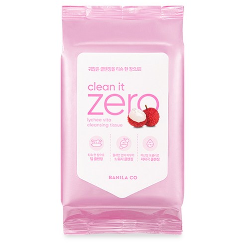 BANILA CO Clean It Zero Lychee Vita Cleansing Tissue 30 Sheets – BANILA CO | ClozArt
