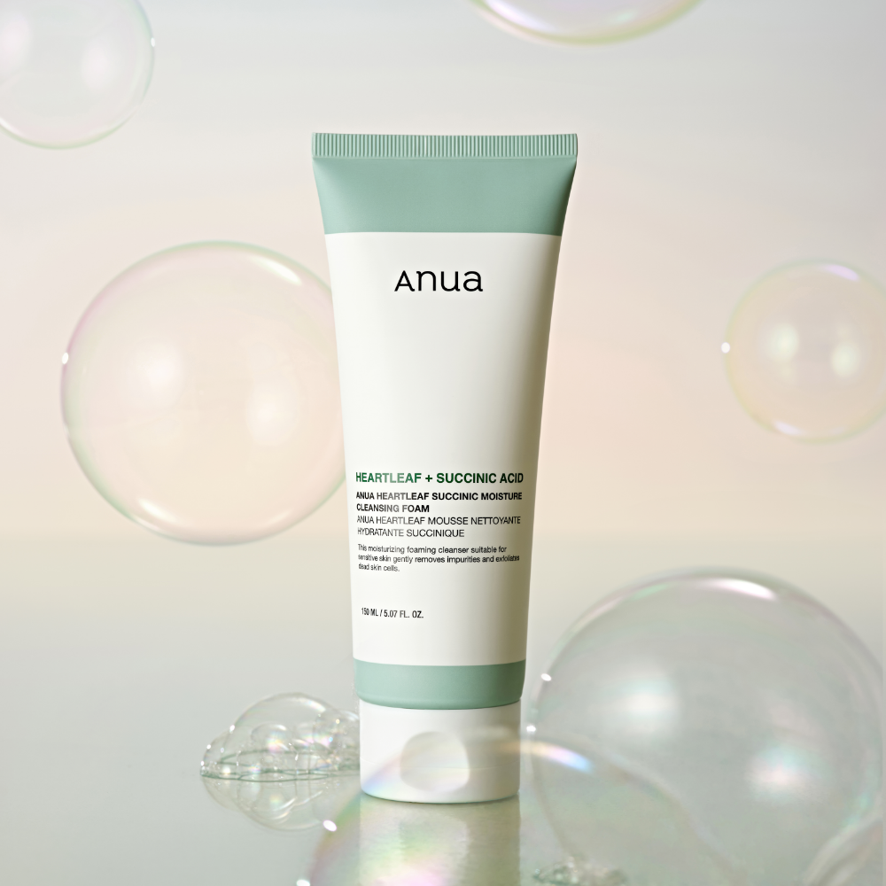 Anua HEARTLEAF SUCCINIC MOISTURE CLEANSING FOAM 150ml – Anua | ClozArt