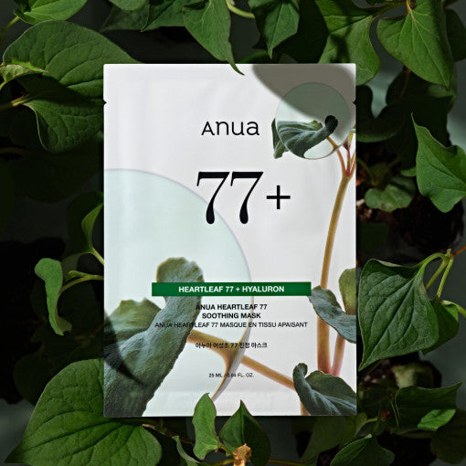 Anua HEARTLEAF 77% SOOTHING SHEET MASK 25ml X 10ea – Anua | ClozArt